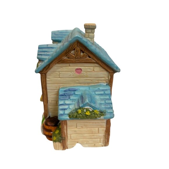 Illuminated Porcelain Easter House General Store Bunnyville Gardens Spring Décor - Picture 5 of 6